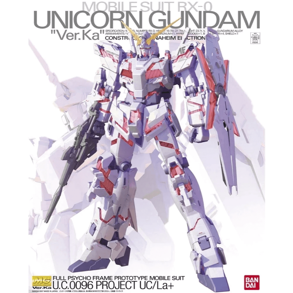 Unicorn Gundam Ver.Ka - MG Master Grade 1:100 獨角獸高達 - 4573102641311