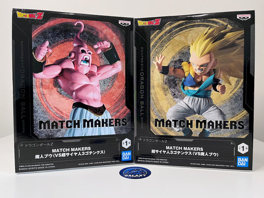 Dragon Ball Z Figure Bundle Set - Match Makers - Super Saiyan 3 Gotenks VS Majin Buu - 4983164288223 + 4983164288230