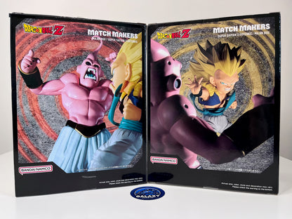 Dragon Ball Z Figure Bundle Set - Match Makers - Super Saiyan 3 Gotenks VS Majin Buu - 4983164288223 + 4983164288230