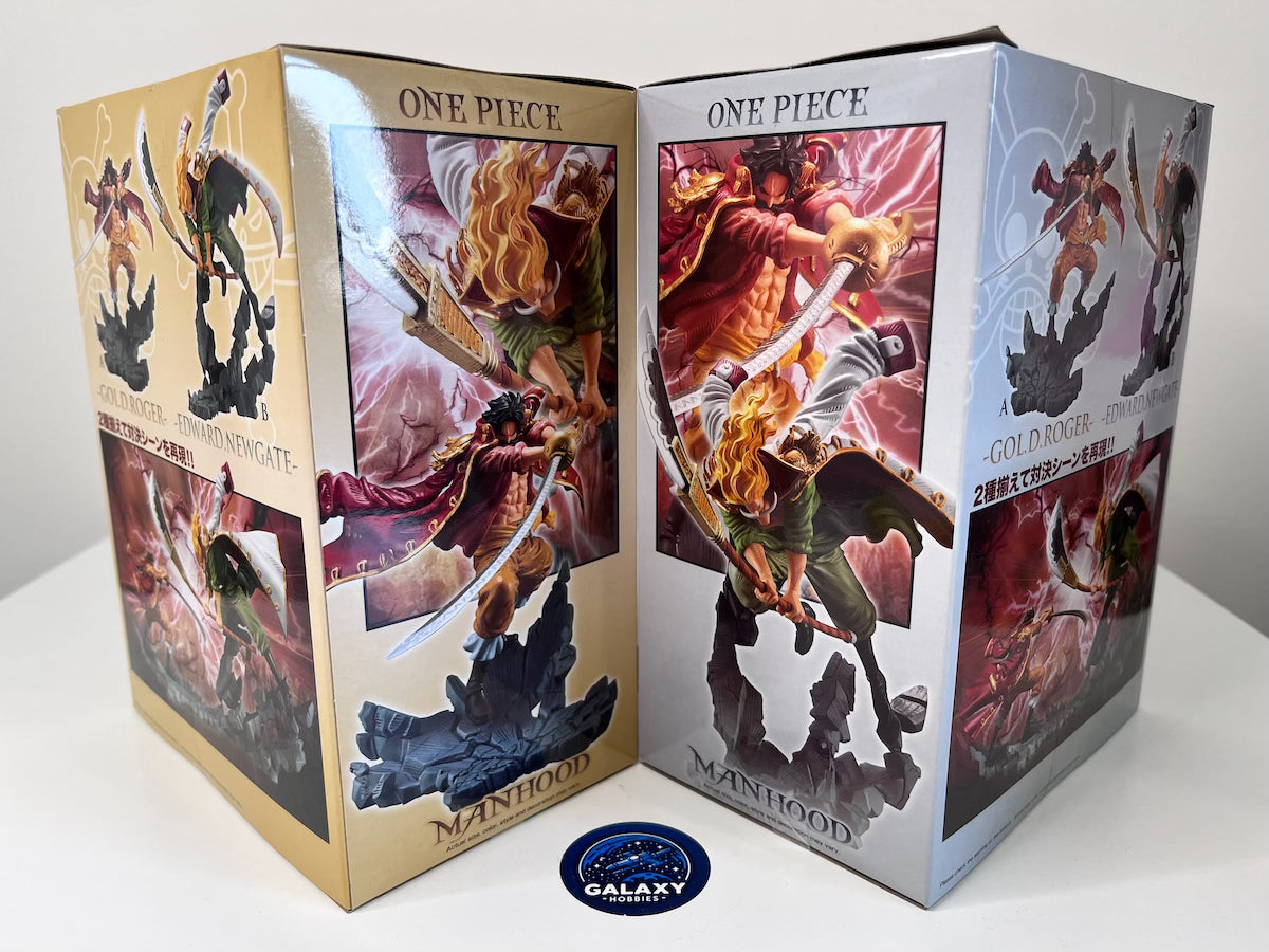 One Piece Figure Bundle Set - Manhood - Gol D. Roger & Edward Newgate (Special Ver.) - 4983164288360 + 4983164288353