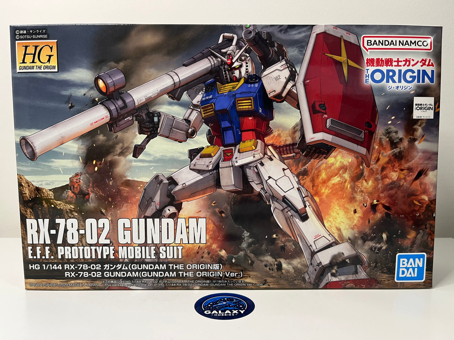 HG Gundam The Origin - 1/144 - RX-78-02 Gundam (Gundam The Origin Ver.) - 4573102589293 - Treasure Chest Non-refundable