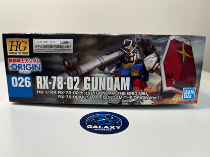 HG Gundam The Origin - 1/144 - RX-78-02 Gundam (Gundam The Origin Ver.) - 4573102589293 - Treasure Chest Non-refundable